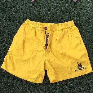 Yellow shorts